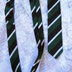 Prada men tie, green/white/black, width 2in, length classic 58-60in